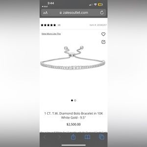 Diamond bolo bracelet